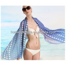 Printed silk beach sarong for 2014 summer